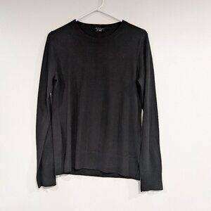 Theory Kralla Evian Wool Sweater Black Size Large